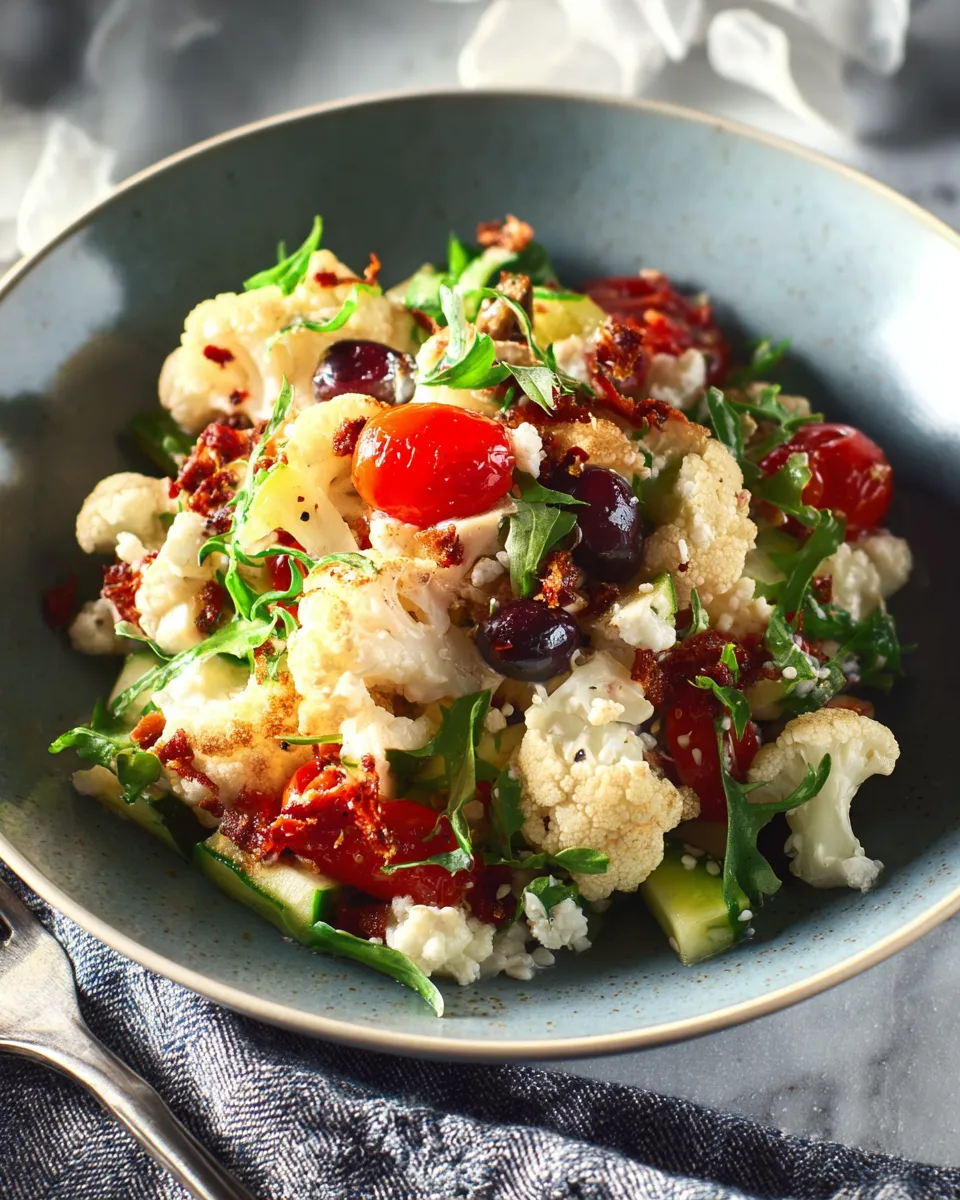 Mediterranean Cauliflower Salad